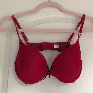 Mesh Bra with Embroidered Detailing